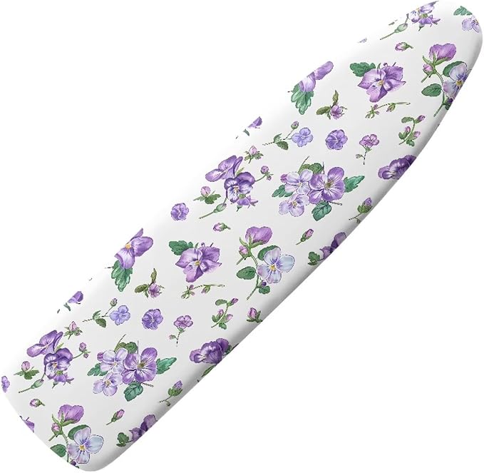Floral Ironing Board Cover,Iron Board Cover Standard Size,Ironing Board Cover,Wide Ironing Board Cover,Sunfloral Print Purple Large