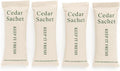 Cedar Essence Aromatic Cedar Sachet Shoe Fresheners 2.5" x 8" 4-Pack