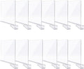 Clear Acrylic Shelf Dividers, Closet Shelf Divider and Closet Separator for Organization in Bedroom, Kitchen and Office Plastic Shelves 12 PCS