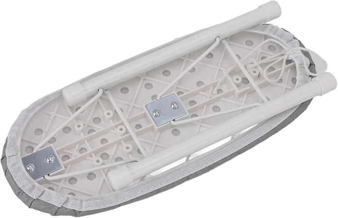 Ironing Board, Heat Resistant Mini Iron Board Foldable Tabletop Ironing Board Portable Iron Board Clothes Ironing Accessories for Home Dorm (Grey)