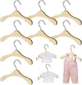 Gadpiparty 10pcs Mini Hangers for Doll Clothes, Doll Clothes Rack, 2.95 Inch Organizer Bjd Accessory Hanging Tool for Dollhouse Storage