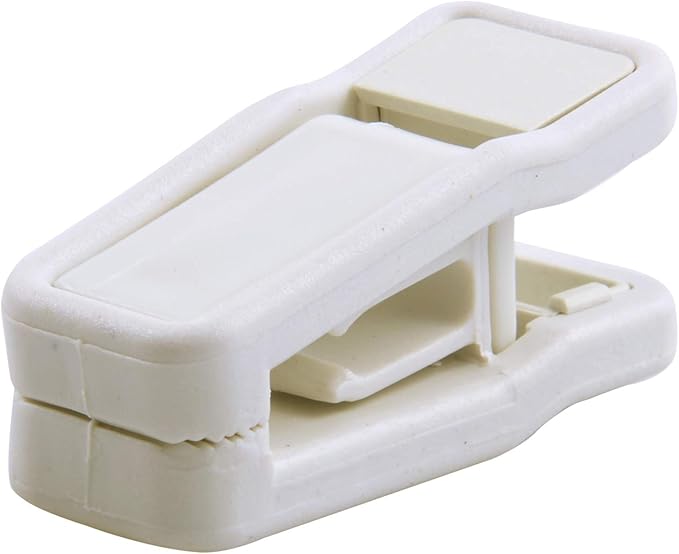 ONE250 Premium Heavy Duty ABS Plastic Slim-line Hanger Set of Finger Clips for Velvet Hangers - 20 Pack (White)