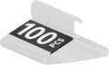 HomGarden Standard White Plastic Hangers - 100 Pack Tubular Clothes Hangers for Adults