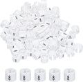 MECCANIXITY Clothes Hanger Marker Colored Hanger Sizer Garment Markers Tag (Number 8, White) for Garment Clothing Color Coding, Pack of 100 Pcs