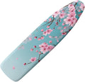 Flashideas Pink Floral Iron Board Cover Standard Size Ironing Board Cover with Elastic Edges Home Decoration Table Top Ironing Board Cover and Pad 15x54