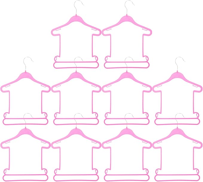 10 Pcs Children's Suit Hanger Kids Hangers Kids Clothes Plastic Hangers Plastic Baby Clothes Toddler Toddler Clothes Baby for Closet Infant