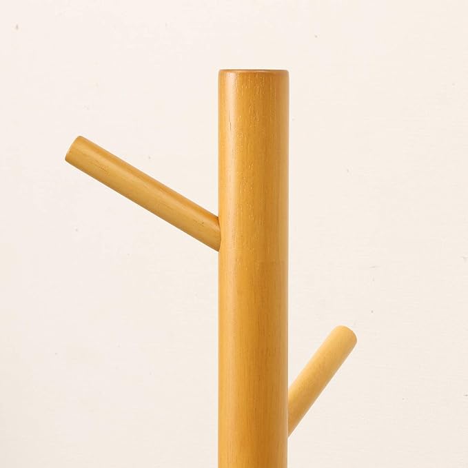 不二貿易(Fujiboeki) Fuji Boeki Coat Hanger Hanger Rack, Wooden, Width 20.1 x Depth 17.3 x Height 59.1 inches (51 x 44 x 151 cm), Natural Twig Hook, Entrance 10788