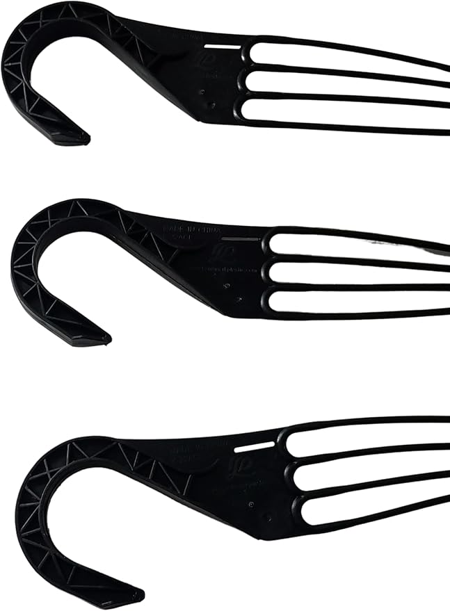 Replacement 4 Strand Plastic Hangers for 12" Hanging Baskets - Set of 5 (Black)