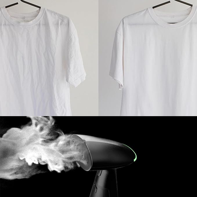 Travel Garment Steamer, Handheld Steamer for Clothes, Fast Heat-Up in 30 Seconds, 1000W Portable Steamer with 120ml Water Tank, Removes Wrinkles from Clothes, Garments, and Fabrics
