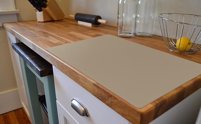 Home Essential, Supmat XL, Super Versatile Extra Large and Thick Heat Resistant Silicone Mat, Counter Mat (XL, Pearly Beige)