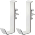 Yamazaki 5623 Indoor Clothes Drying Pole Holder, Set of 2, White, Approx. W0.8 x D2.4 x H3.5 inches (2 x 6 x 9 cm) (Per Piece), Tower Hangs on a Camoidu, Screw Fixed, Laundry