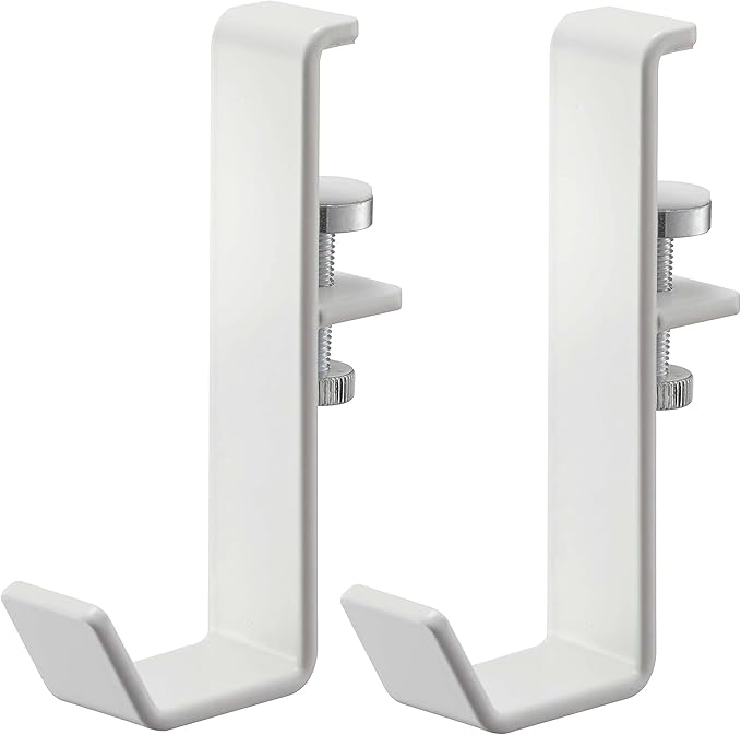 Yamazaki 5623 Indoor Clothes Drying Pole Holder, Set of 2, White, Approx. W0.8 x D2.4 x H3.5 inches (2 x 6 x 9 cm) (Per Piece), Tower Hangs on a Camoidu, Screw Fixed, Laundry