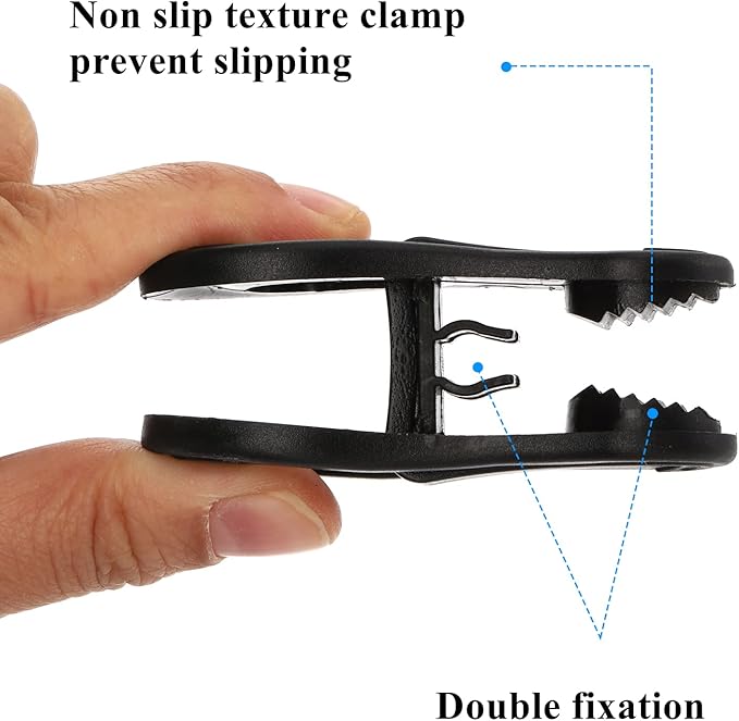 Yopay 50 Pieces Hanger Clips for Hangers, Strong Pinch Easily Clip on Clothing Pants, Multi-Purpose Kids Plastic Finger Clips for Home, Office, Travel, Crafts