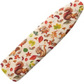 Fall Ironing Board Cover and Pad Squirrel Maple Leaves Standard Size Ironing Board Cover and Pad with Elastic Edge Extra Wide Ironing Pad for Table 54x15 inches