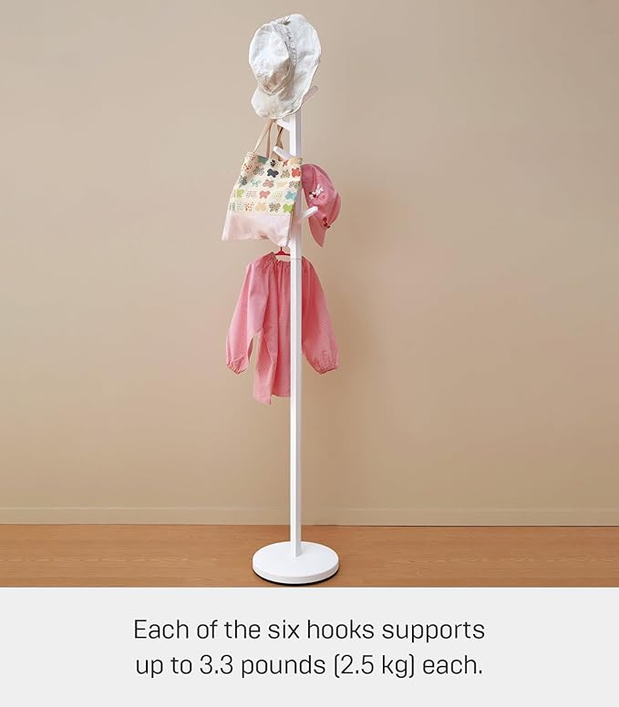 YAMAZAKI Home Branch Coat Rack Tree/Standing Coat And Hat Hanger, 69" - Steel + Abs Plastic