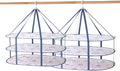 Fashion & Lifestyle Large Size Sweater Hanging Dryer, 3 Tier Folding Drying Rack, Lay Flat to Dry Mesh Clothes Hanger for Sweater, Delicates and Swimsuit, 2 pcs