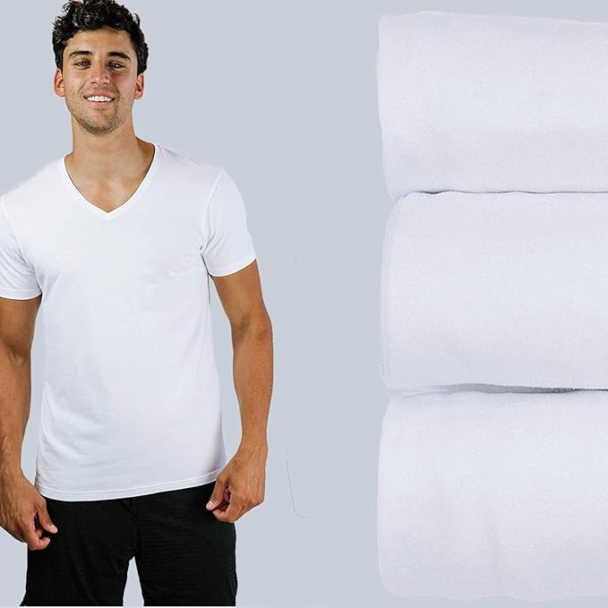 Pair of Thieves Men Super Soft V Neck | T-Shirt for Men | Breathable, Tagless Performance Cotton Blend | All-Day Wear