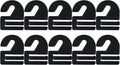 Shinko Hanger Tie Hooks, 10 Pieces, Black
