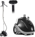 NEWBULIG Garment Steamer for Clothes Standing, 1500W Efficient Clothes Steamer Standing with Wheels, Professional 58OZ Water Tank for Continuous Steaming, Fast Heating Wrinkle Remover