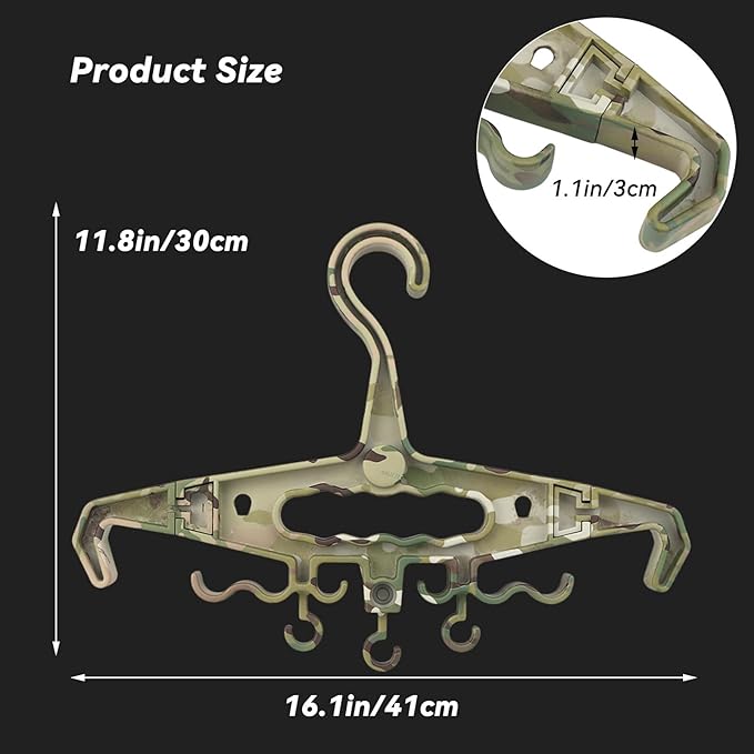 Upgrade Super Heavy Duty Hangers for Tactical Gear, Portable Tactical Gear Police Gear Backpack Organizer for CS Tactical Training Outdoor
