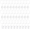 POVETIRE 30 Metal Rings Hooks, Hanging Baby Headband Brackets Metal Clips - Bow Manager Clips - Baby Bibs Manager Clips - Wall Decoration for Kindergarten Newborn Girls and Boys' Rooms