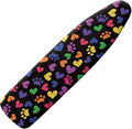 SEANATIVE Cute Dog Paw Heart Print Ironing Board Cover and Pad Stylish Ironing Board Protector Resist Scorching Cover for Standard Iron Board