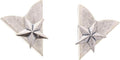 Antique Silver Finish Western Collar Tips | Star Design | Collar Shirt Tips Attaching Screws for Men & Women | Pair of 1