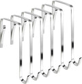 10Pcs Over The Door Hooks, Metal Door Hanger Z Hooks, Sturdy Over Door Hooks for Hanging Clothes, Towels, Coats and More