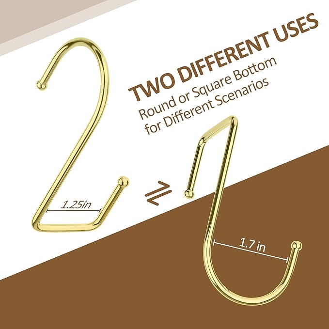 ZEDODIER 15 Pack Purse Hanger Closet, Bag Organizer Purse Hooks for Closet, Keeping Purses Visible and in Good Condition, Metal Hanging Backpack Holder Rack, Gold