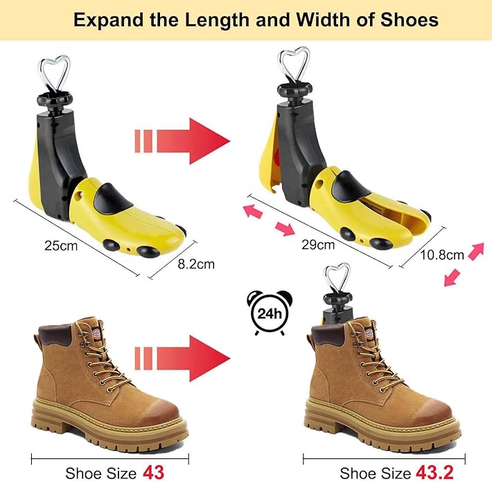 Shoe Stretcher Men Women Boot Stretcher, Plastic Shoe Tree Women Men Shoe Shaper Expander Shoe Width (Pack of 1)