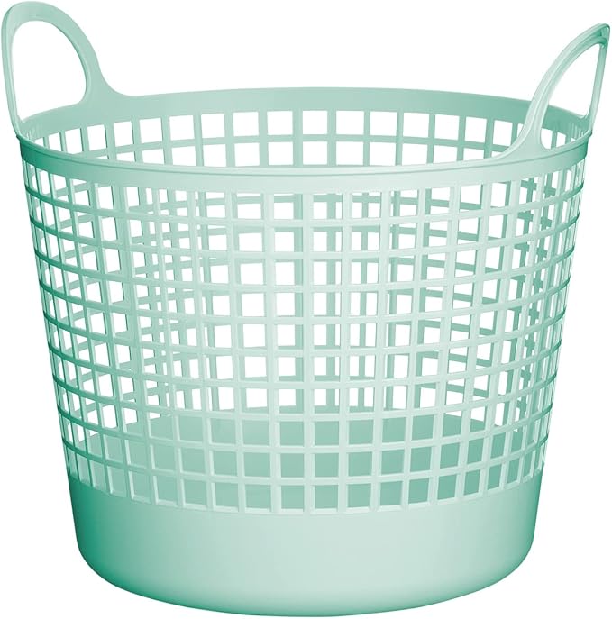 Like-it │SCB-1 │ Stylish and versatile basket. Sturdy yet flexible texture. | Daily use inside or outside of the home. Pool & beach, picnic, or camping | 16.1" × 14.6" × 14.8" | Mint blue | 6.6 gal