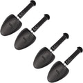 WAJJ 2 Pairs Plastic Shoe Tree Stretcher Shaper for Men Adjustable Length Shoes Holder Shaper Support(Black Men)