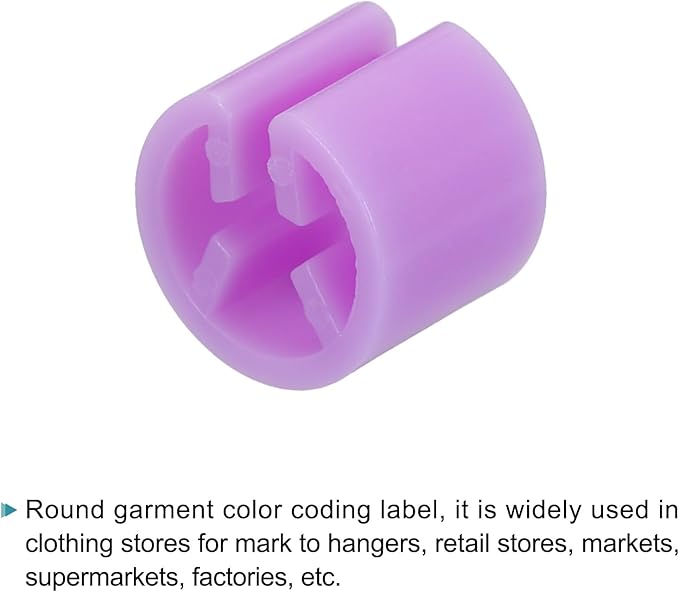 MECCANIXITY Clothes Hanger Marker 4XL/3XL/2XL/XL/L/M/S/XS/XXS Size Tag Fit 3.5mm Rod for Garment Clothing Color Coding, Pack of 290