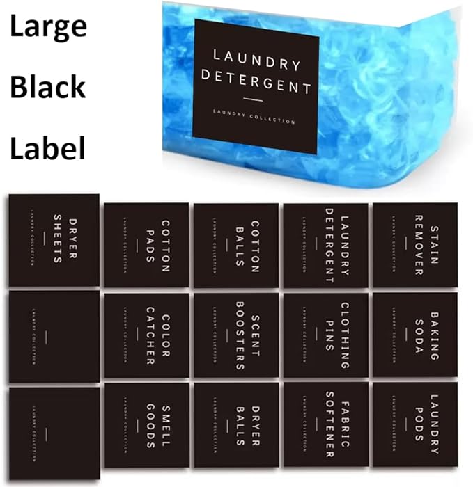 4 Pack Large Laundry Pods Container Laundry Room Organization Containers Storage Dryer Sheet Holder with Lids and Labels for Laundry Pods Laund