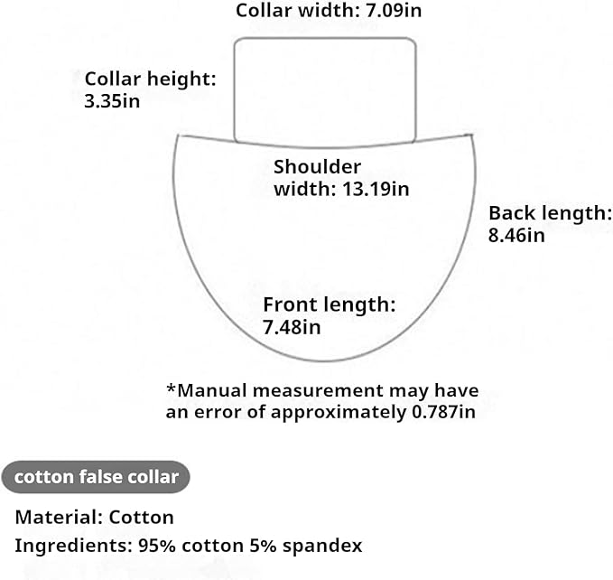 Fake Collar Detachable Turtleneck Dickey collar Half Blouse Pullover False Collars for Women Men in Sweater