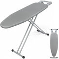 Ironing Board Full Size 54" L x 13" W, Foldable & Adjustable Height Iron Board with Heat-Resistant Cover and Iron Rest, Sturdy & Space-Saving Ironing Table for Home