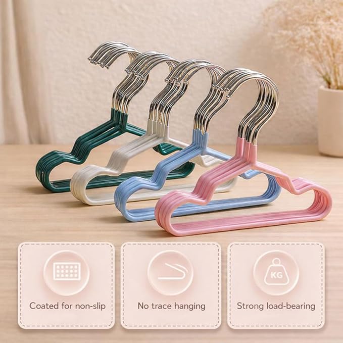 20PCS Small Dog Clothes Hangers, Non-Slip Slim Space-Saving Design for Puppies, Chihuahuas & Small Pets (Apricot)