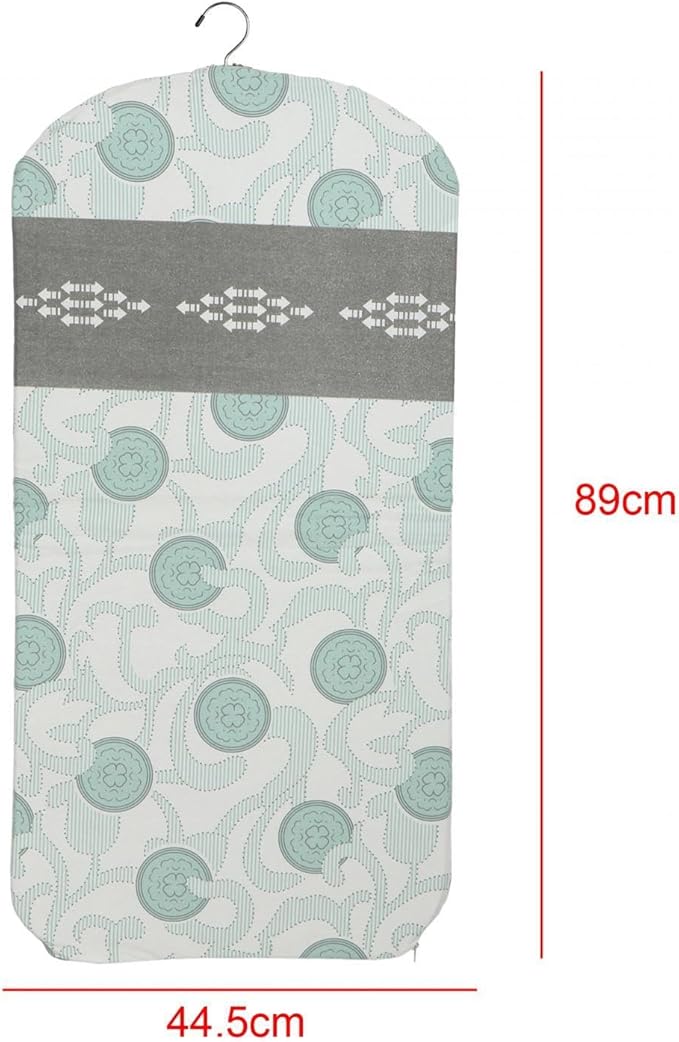 Garment Steamer Hanging Ironing Board Steamer Board for Clothes for Handheld Steamer Accessory Ironing Mat Pad for Dorm Home, Green White