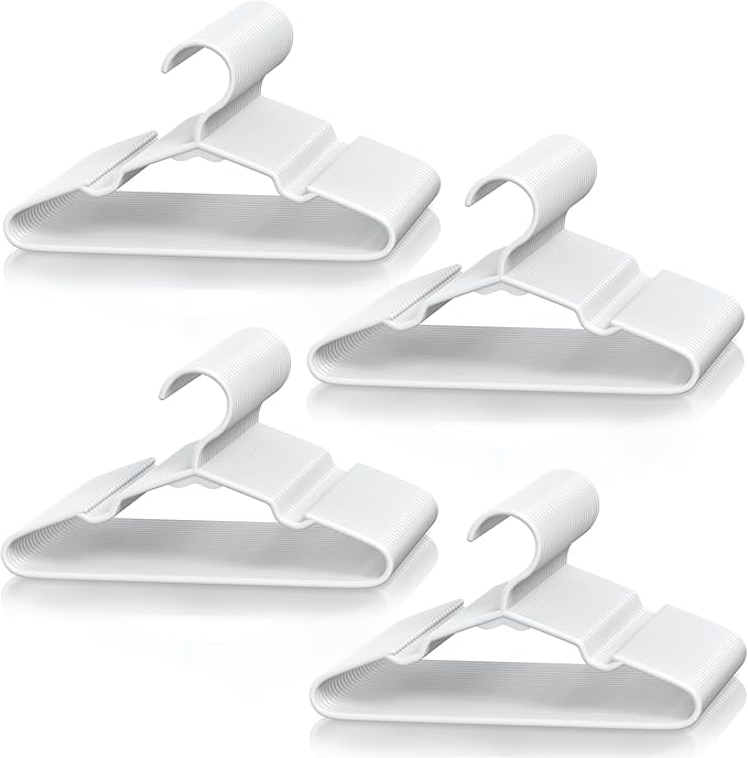VTRIN Baby Hangers 100 Pack Large Capacity Hard Plastic Kids Hangers Suitable for All Clothes of Infant and Toddler, Such as Short, Shirts and Thick Coats, Children Hangers for Kids Clothes
