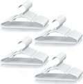 VTRIN Baby Hangers 100 Pack Large Capacity Hard Plastic Kids Hangers Suitable for All Clothes of Infant and Toddler, Such as Short, Shirts and Thick Coats, Children Hangers for Kids Clothes