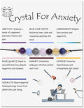 Caiyao Chakra Crystal Tiger Eye Bead Bracelet with Wish Card for Women Adjustable Spiritual Stone Braide String Bracelet Yoga Meditation Jewelry Gift
