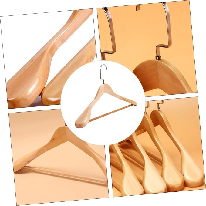 1pc Thickened Wide Hanger for Coat and Clothes Drying Solid Traceless Rack for Home Organization Design Space-Saving for Laundry Rooms and Closets
