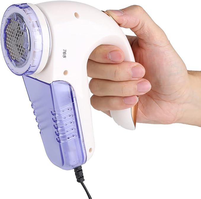 Portable Fabric Shaver,Electric Fabric Clothes Sweater Lint Remover,Fuzz Removing Machine with Removable Bin for Home, Easy Remove Fuzz, Lint, Pills, Bobble(110V US Plug)