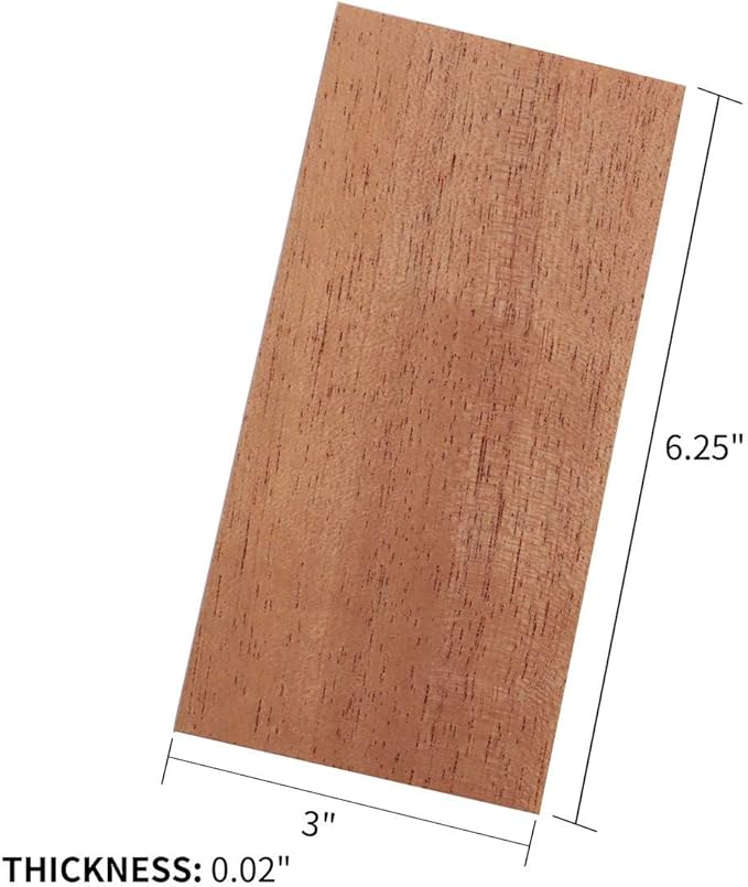 Woho Spanish Cedar Sheets for Humidor, Spanish Cedar Wood Veneer Lumber Strip Chip for Dividing or Lighting Up Cigars, Humidor Accessories for Tube Jar and Box (10 Count (Pack of 1))