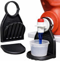 [2 Pack] Laundry Detergent Cup Holder with Silicone Drip Catcher for Easy Cleaning, Metal Screw for Secure Fit, Prevents Messes and Leaks in Your Laundry Room