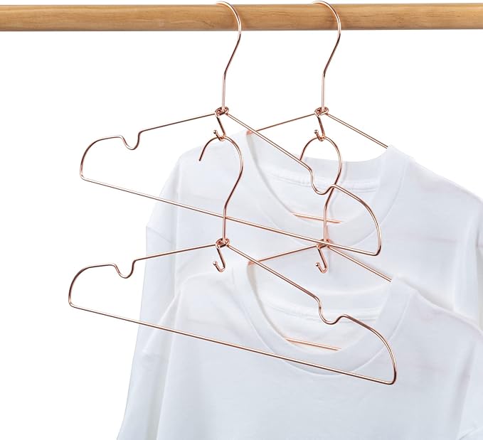 Clothes Hanger 72Pcs Connector Hooks Stable Hanger Rose Gold Metal Outfit Hangers Extender Clips Mini Cascading Hanger Hooks