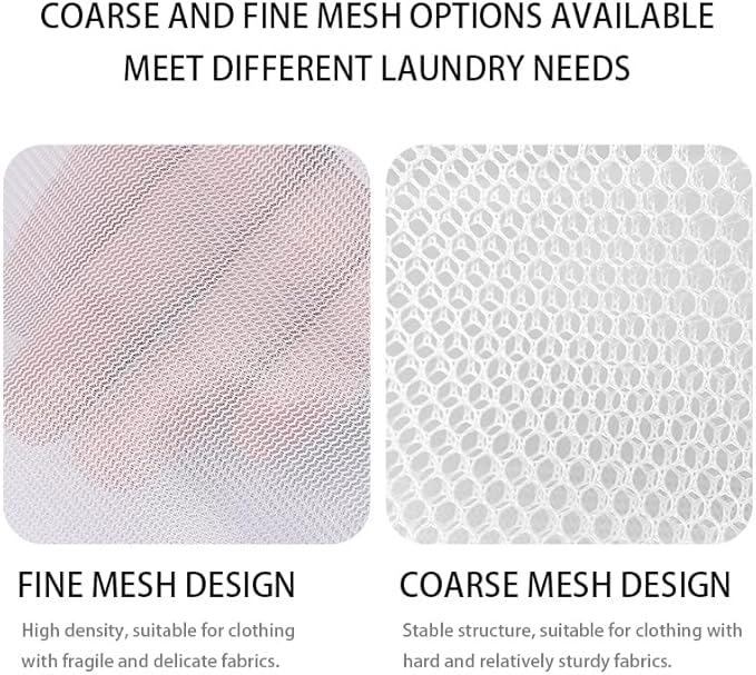 8Pcs Mesh Laundry Bags for Delicates, Premium Zipper, Travel Storage, Washing Bags for Shirts, Bras, Hosiery, Underwear, Lingerie. (Polyester)