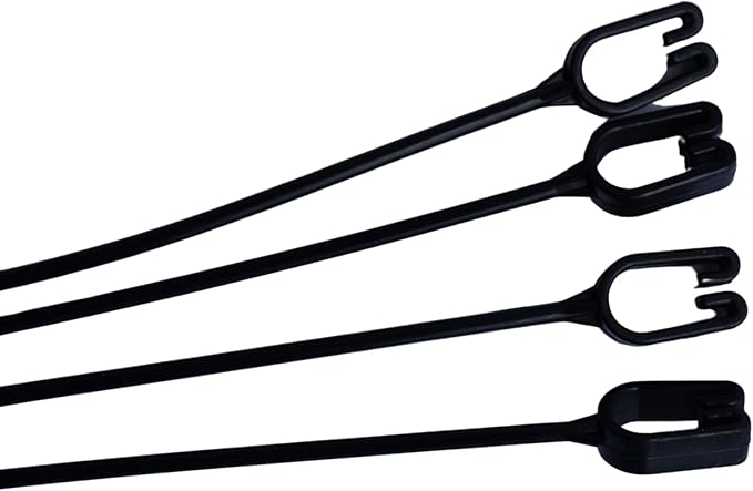 Replacement 4 Strand Plastic Hangers for 12" Hanging Baskets - Set of 5 (Black)