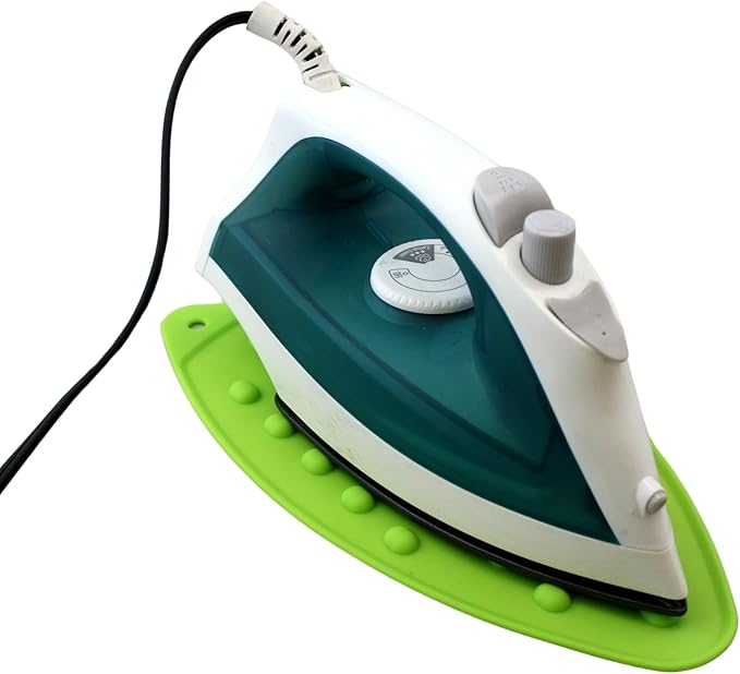 Dependable Industries Inc. Essentials Ironing Board Pad to Use Anywhere Quilted Magnetic Corners Iron Anywhere Travel Home with Silicone Heat Resistant Iron Rest Pad (Green)