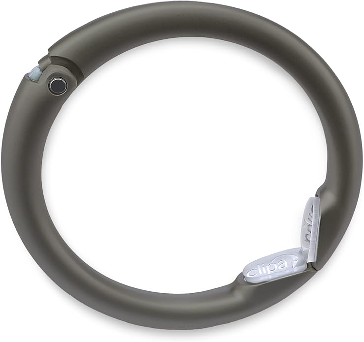 Clipa Bag Hanger - The Ring That Opens Into a Hook, Closes Automatically | Hangs Almost Anywhere in Just 1/2" of Space | Holds 33 lbs Yet Weighs Only 1.6 oz | 8 Styles | 3 yr Warranty